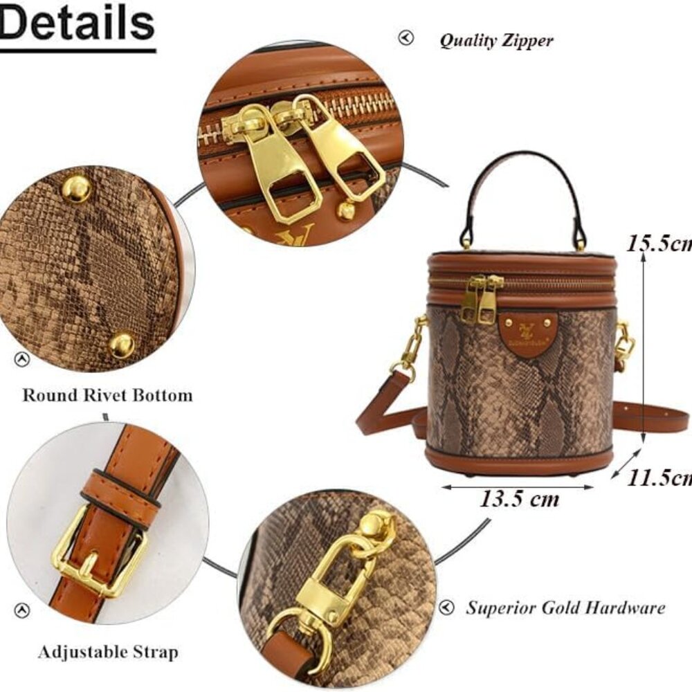 Quilted Lattice Crossbody Shoulder Bags for Women Small Tote Square Satchel Hand - Picture 2 of 5